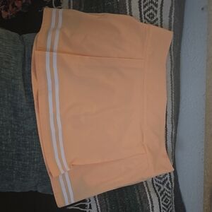 Calia Peach Shorts with White Stripes